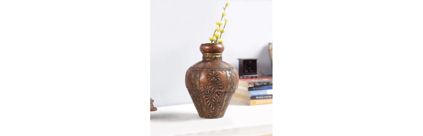 Multicolour Wood Vase